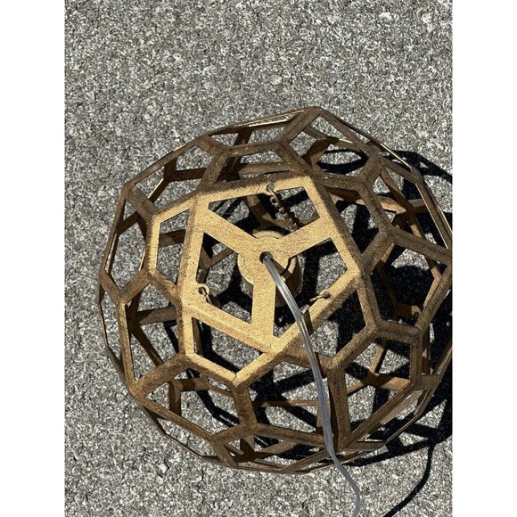 Sphere Shaped Hanging Light Home Decor Gift Idea Geometric Boho Modern Electric - Picture 6 of 16